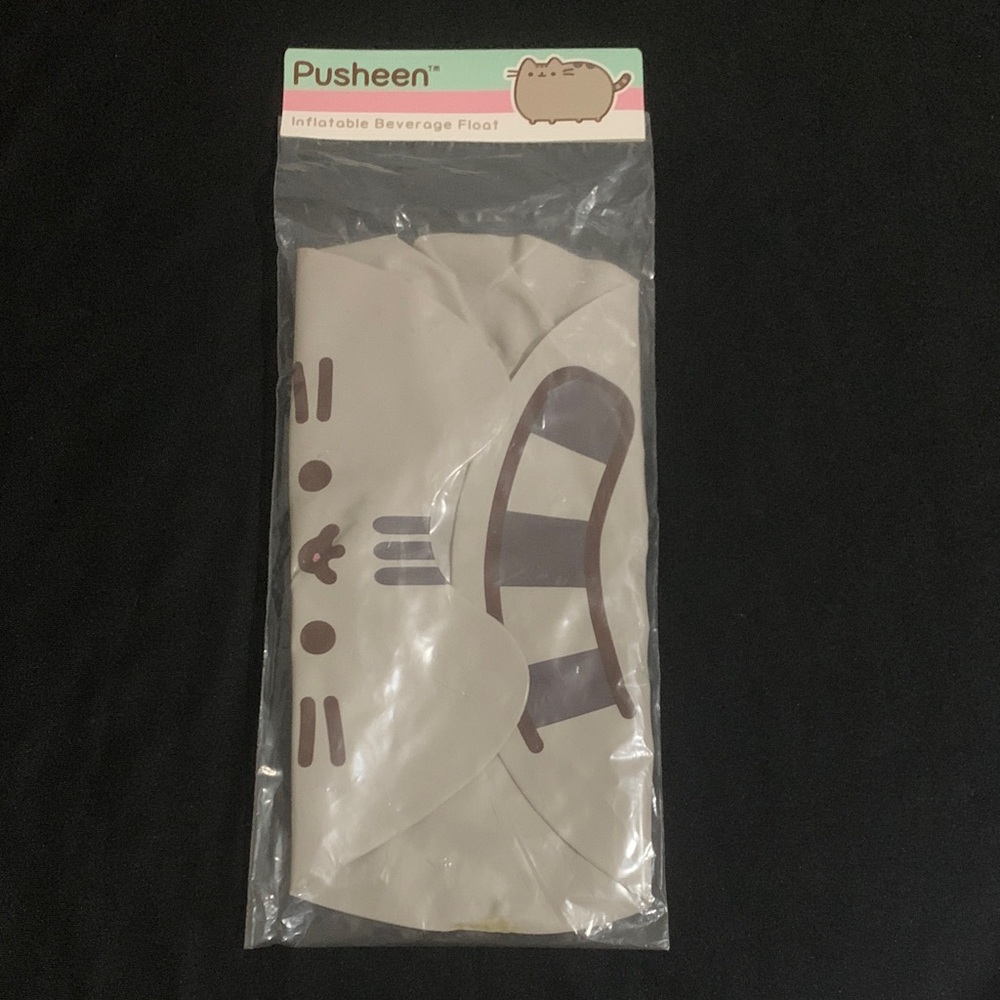 NWT Pusheen Inflatable Beverage Drink Float Summer Pool